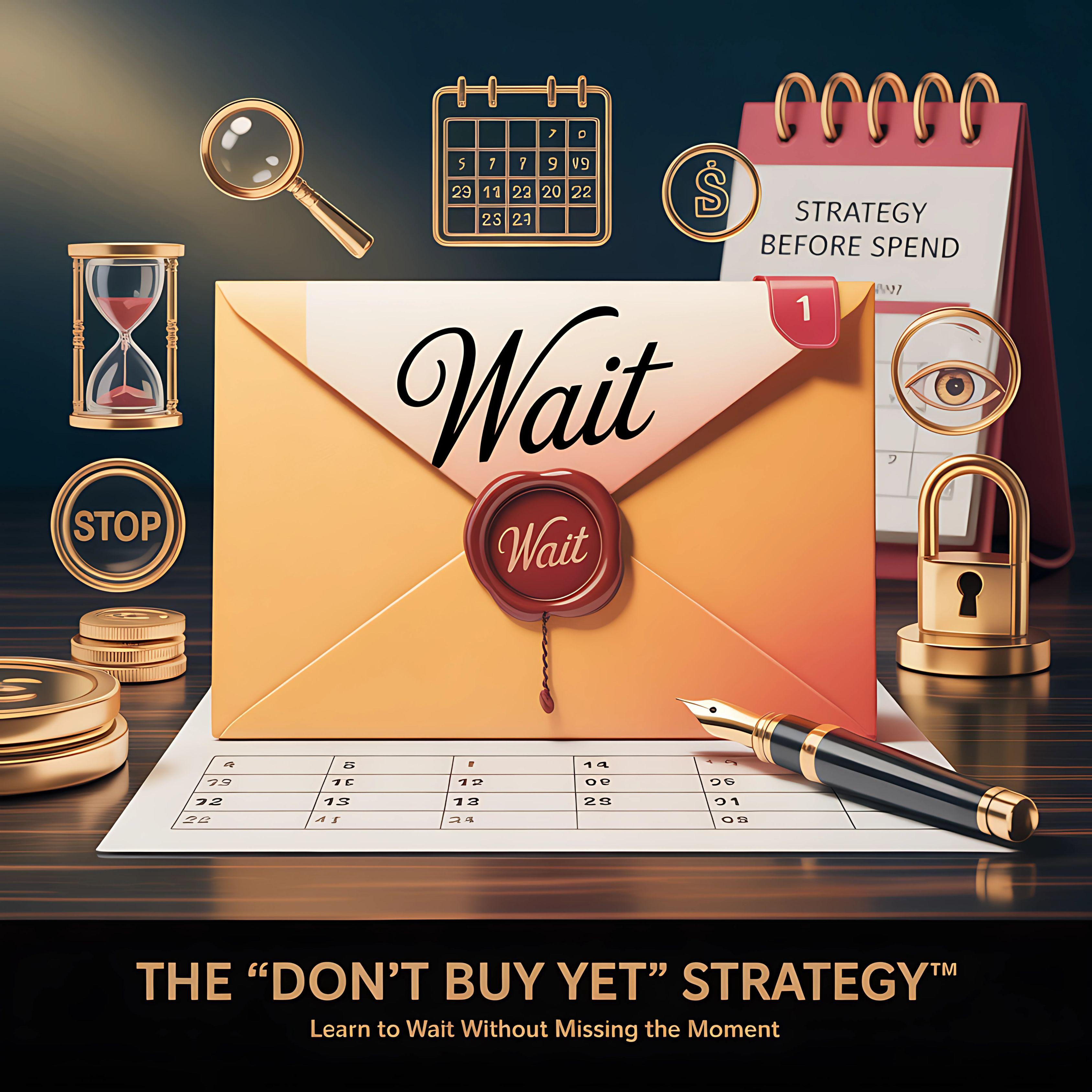 THE DON'T BUY YET STRATEGY